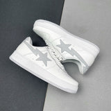 BAPE STA Low Sneakers in White and Grey