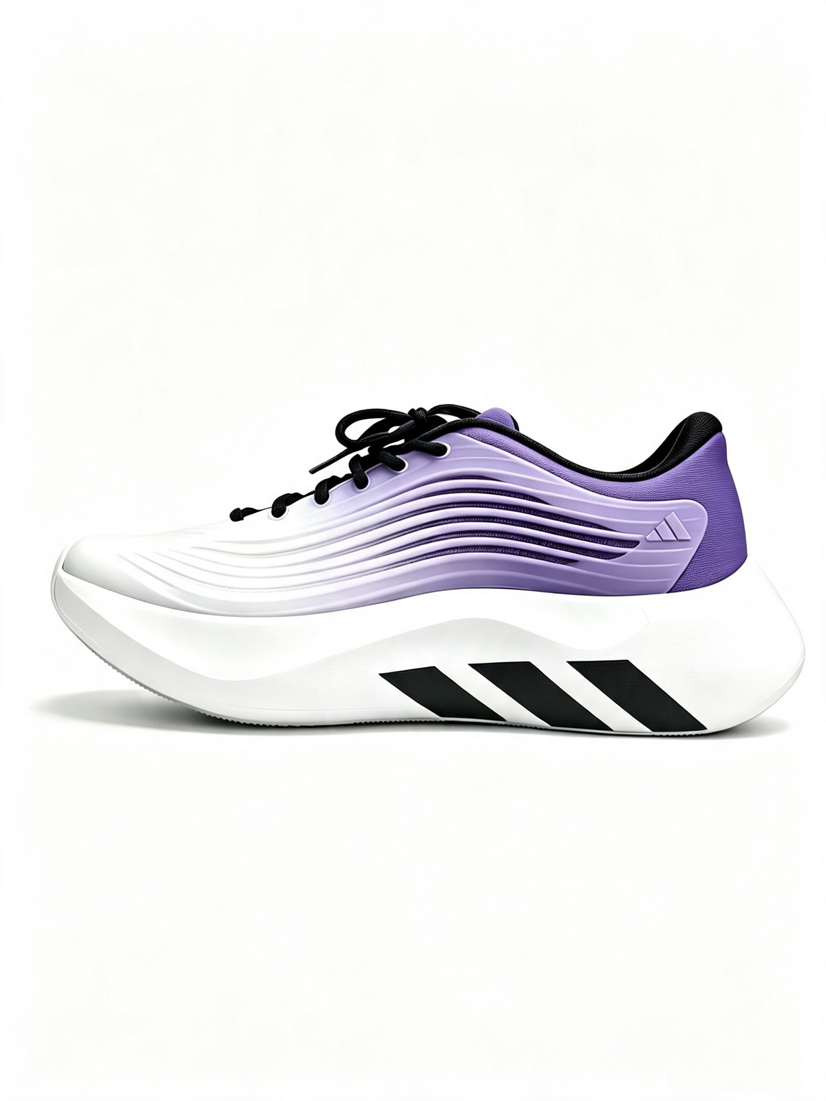 Adidas Superstar White and Purple Low-Top Sneakers