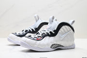 Nike Air More Uptempo White and Black Basketball Sneakers