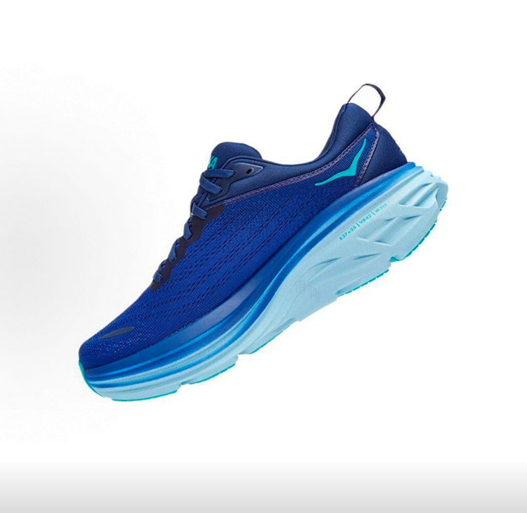 HOKA Bondi 8 Blue Running Shoes
