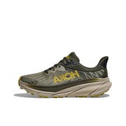 HOKA Trail Running Shoes in Olive and Gold