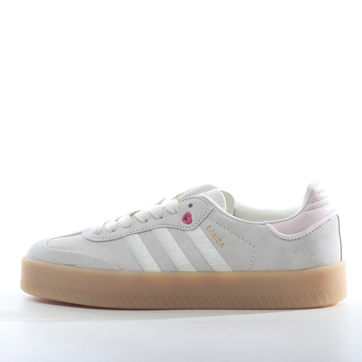 adidas Samba Vegan Platform Sneakers White and Gum