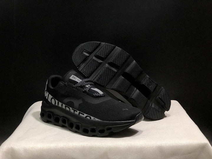 On Cloud X Sneakers in Black and Silver