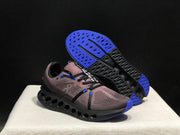 On Cloudsurfer Running Shoes in Charcoal and Blue