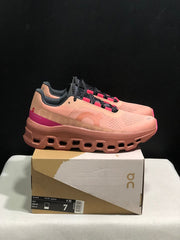 On Cloudmonster Pink Running Sneakers