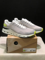 On Cloudnova Form 2 Sneakers, Grey and Fluorescent Green
