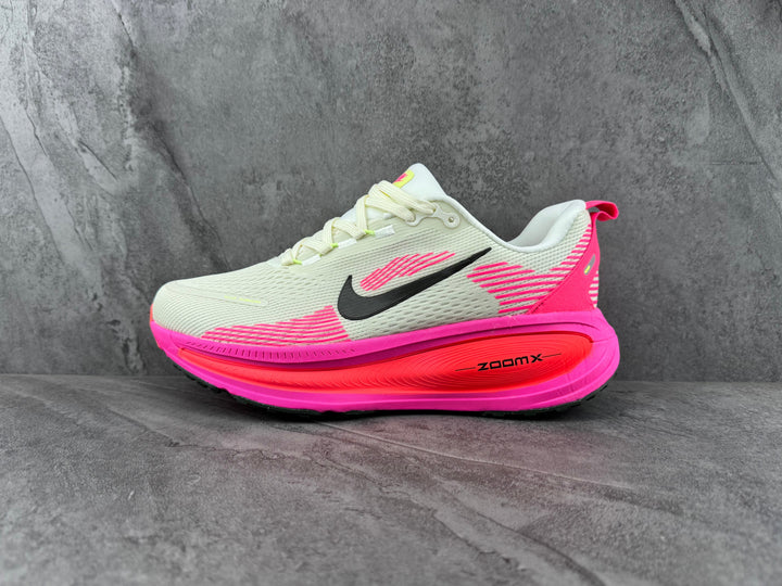 Nike ZoomX Running Shoes in White and Pink