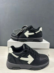 Off-White Out Of Office Low-Top Sneakers Black White OWIA189C99LEA0061001