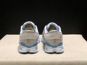 On Cloud X 4 Sneakers in Silver and Blue