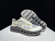 On Cloudtilt Remix Sneakers in White and Pebble