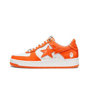 A Bathing Ape BAPE STA Low Sneakers White Orange