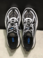 HOKA Stinson One 7 Black and White Trail Sneakers