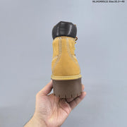 Timberland Mid-Top Lace-Up Boots in Wheat