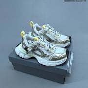 Balenciaga Phantom Sneakers in White and Metallic Gold