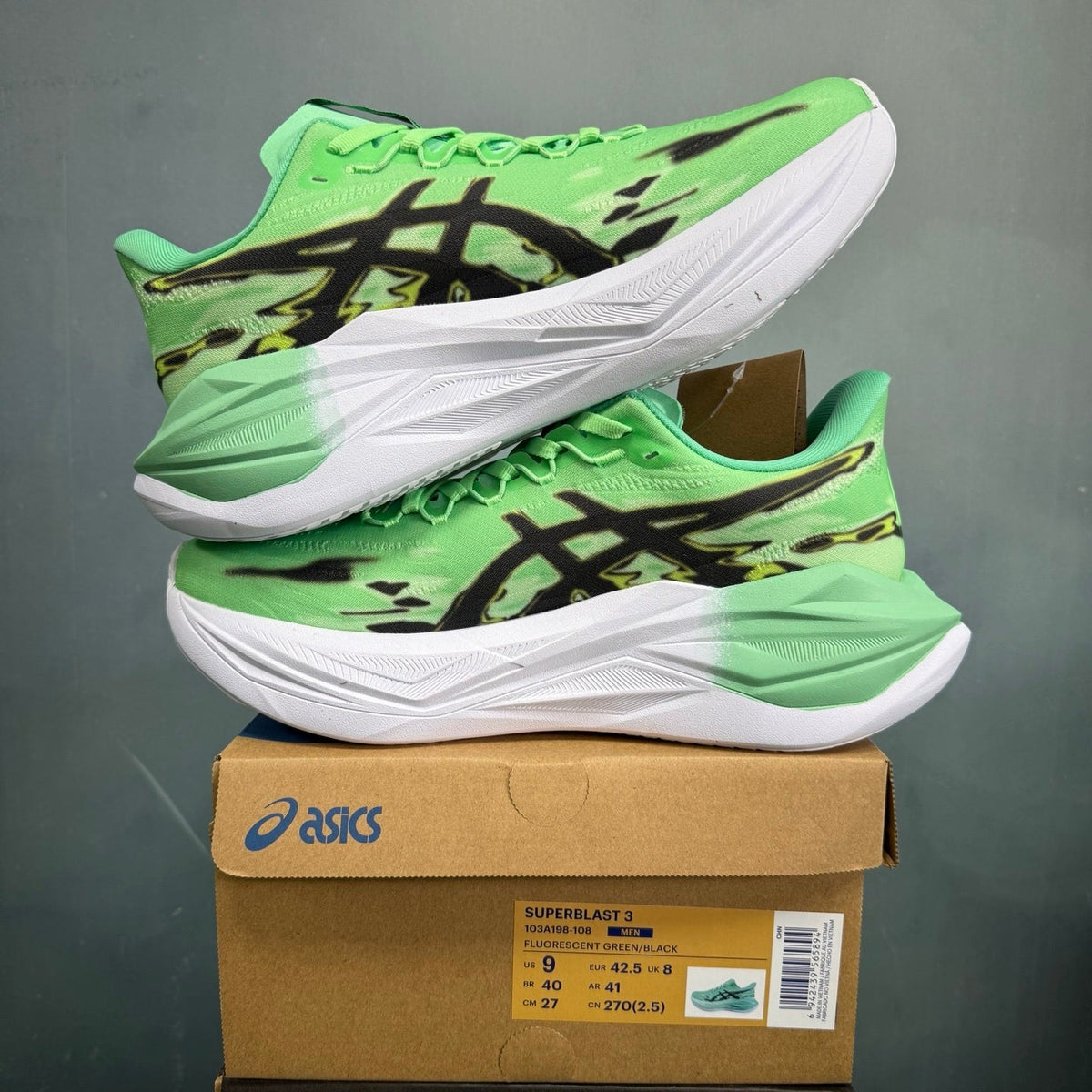 ASICS Superblast 3 Running Shoes Fluorescent Green/Black
