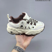 FILA Chunky Sneakers in Cream and Brown
