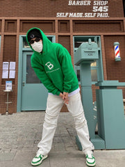 BAPE STA Low Sneakers in Green and White 1H70-191-001