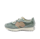 New Balance U327WPA Sneakers in Sage Green and Tan
