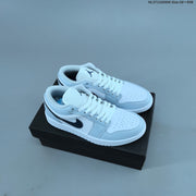 Jordan 1 Low OG Sneakers, White Multi-Color, 553558-146