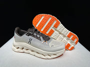 On Cloudtilt Sneakers in Gray and Apricot