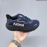 HOKA Clifton 10 Running Shoes in Navy and Black
