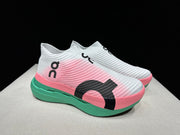 On Cloudboom Strike LS Running Shoes, White Pink Green