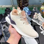 Adidas AlphaBounce Beyond M Sneakers in Cream and Lavender
