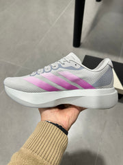 adidas Adizero Lightstrike Pro Running Shoes, Gray and Pink
