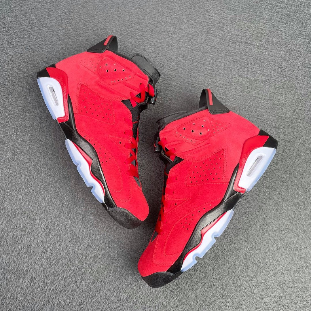 Air Jordan 6 Retro Toro Red and Black Sneakers CT8529-600