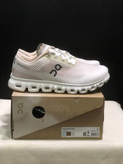 On Cloud 6 Push Sneakers in White and Beige