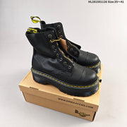 Dr. Martens 1460 Platform Lace-Up Boots, Black and Brown