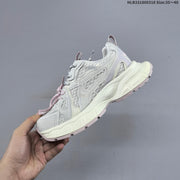 GG-CC Chunky Platform Sneakers in Gray and Pink