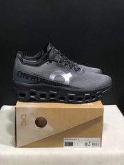 On Cloudmonster 2 Running Shoes in Gray and Black