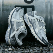 Nike Air Zoom Vomero 5 Sneakers in Light Gray and Navy