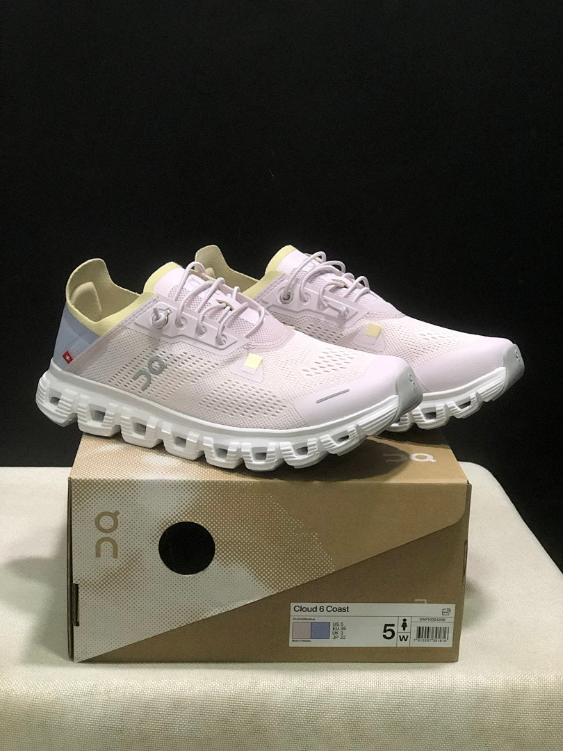 On Cloud 6 Coast Pink Sneakers