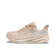 HOKA Clifton 9 Running Shoes in Beige and Tan