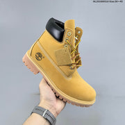 Timberland Yellow High-Top Lace-Up Boots