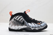 Nike Air Foamposite Max Sneakers Black Silver Orange
