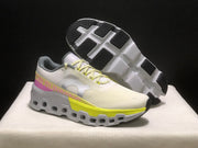 On Cloudmonster 2 Running Shoes, Lime and White