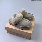UGG Suede-Look Faux-Fur Lined Platform Mules