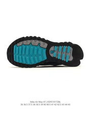 Nike Air Max 97 Grey and Black Sneakers EDE1017ZBL