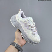 FILA FERN Low-Top Sneakers in Ivory and Lavender