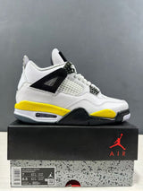 Jordan Air Jordan 4 Retro White Yellow Black Sneakers IO2468-102