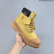 Timberland Yellow High-Top Lace-Up Boots