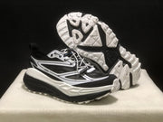 HOKA Stinson One 7 Black and White Trail Sneakers