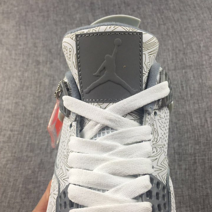 Jordan Air Jordan 4 Laser Platinum Sneakers
