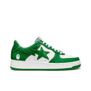 BAPE STA Low Sneakers in Green and White 1H70-191-001