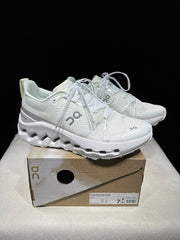 On Cloudsurfer Trail White Trail Running Shoes