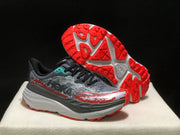 HOKA Stinson 7 Trail Running Shoes Gray Red