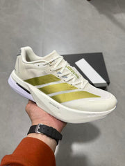 Adizero Lightstrike Pro White and Olive Running Shoes JS4947